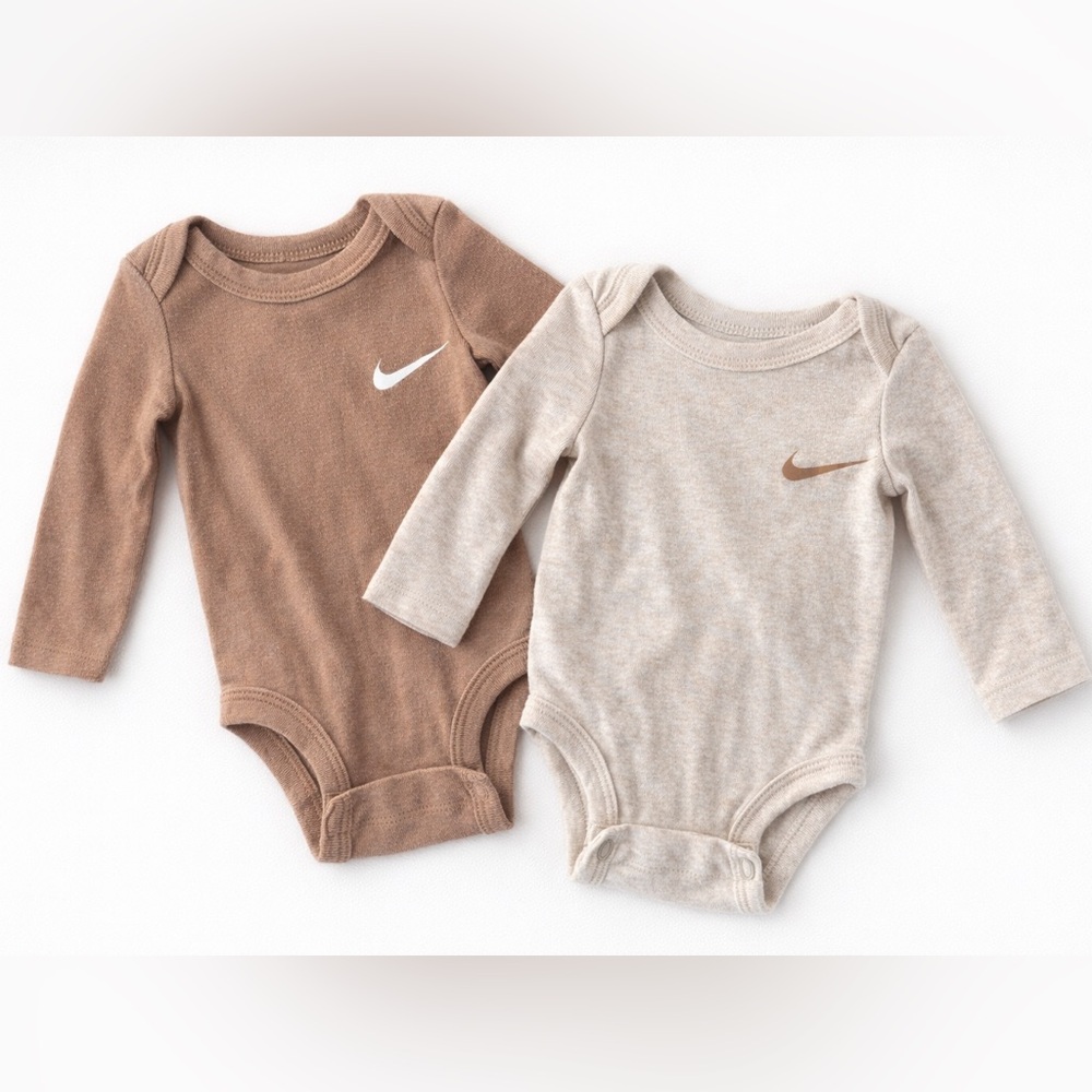 Nike | Newborn | Bodysuit Set - Tan and Cream